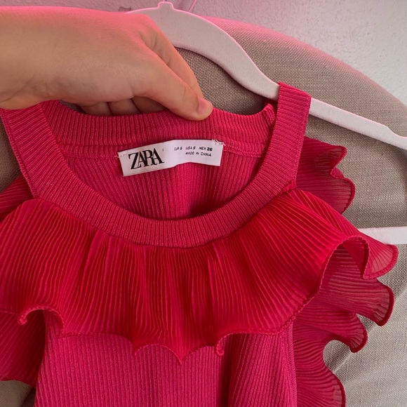 Zara pink ruffle tank - Picture 2 of 3